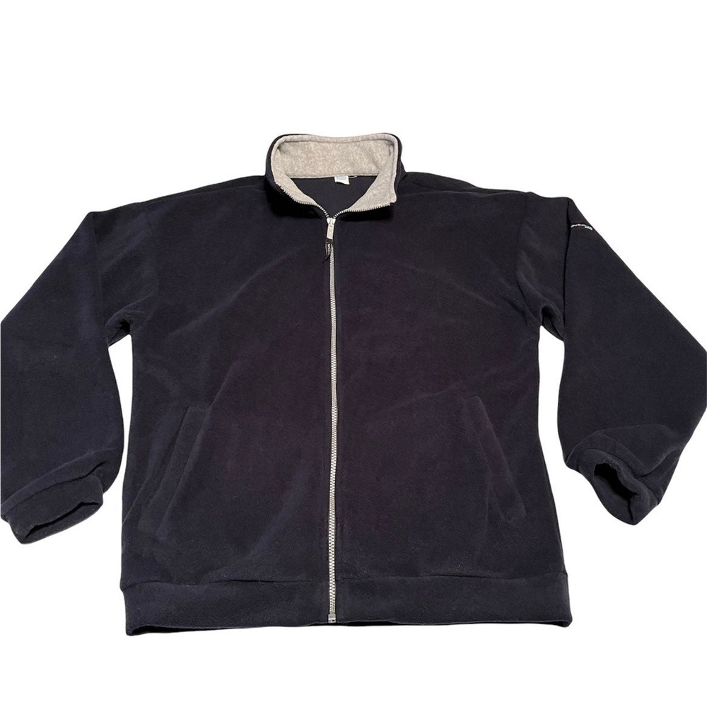 Quechua Decathlon fleece jacket navy size large men's‎